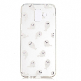 Hoesje voor Samsung Galaxy A6 Naadloze Zeeleeuwen Plezier