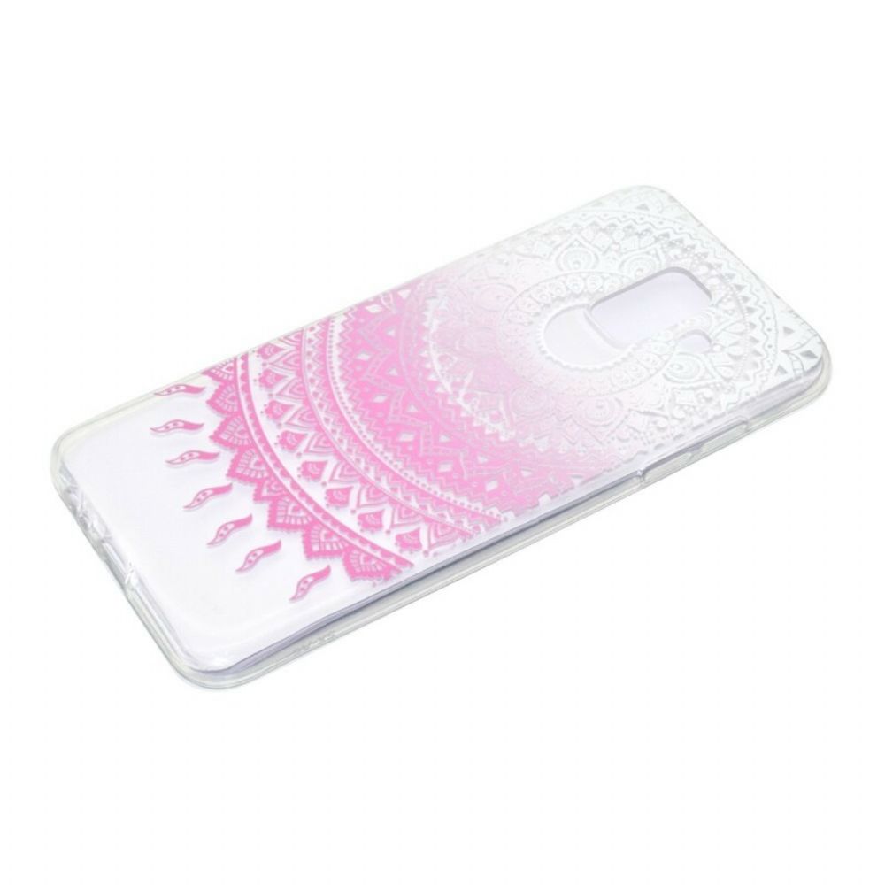 Hoesje voor Samsung Galaxy A6 Transparante Gekleurde Mandala