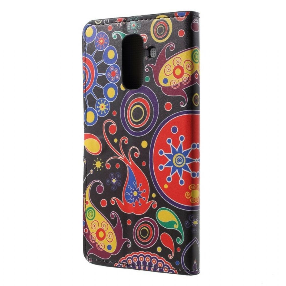 Leren Hoesje voor Samsung Galaxy A6 Galaxy Tekeningen