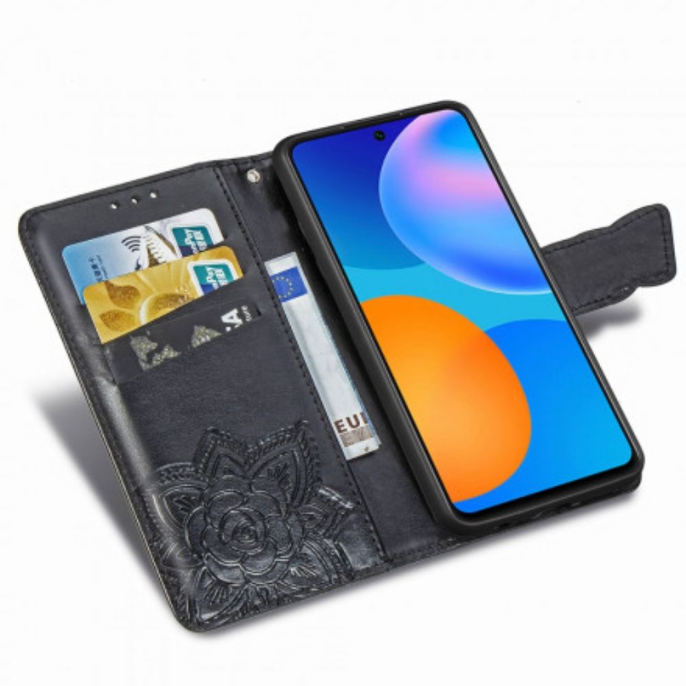 Folio-hoesje voor Huawei P Smart 2021 Halve Vlinders