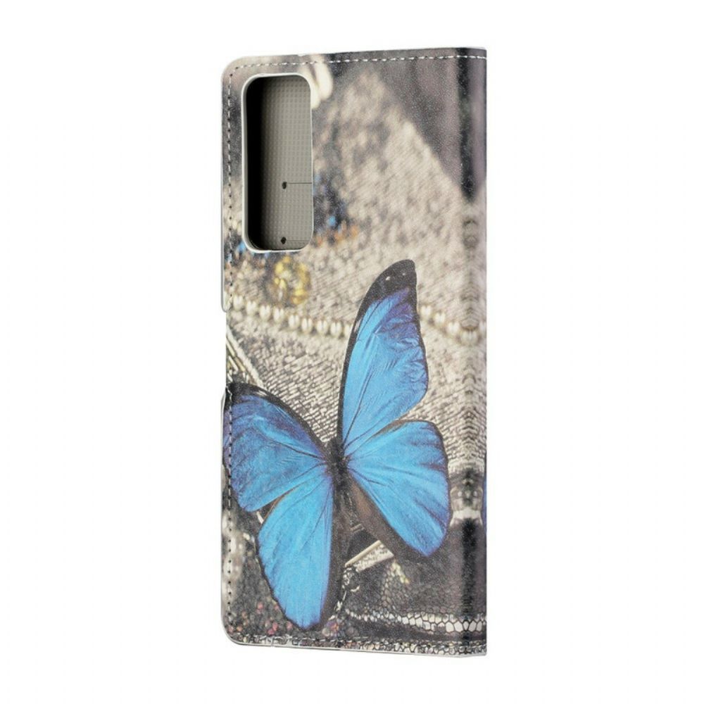 Folio-hoesje voor Huawei P Smart 2021 Vlinders