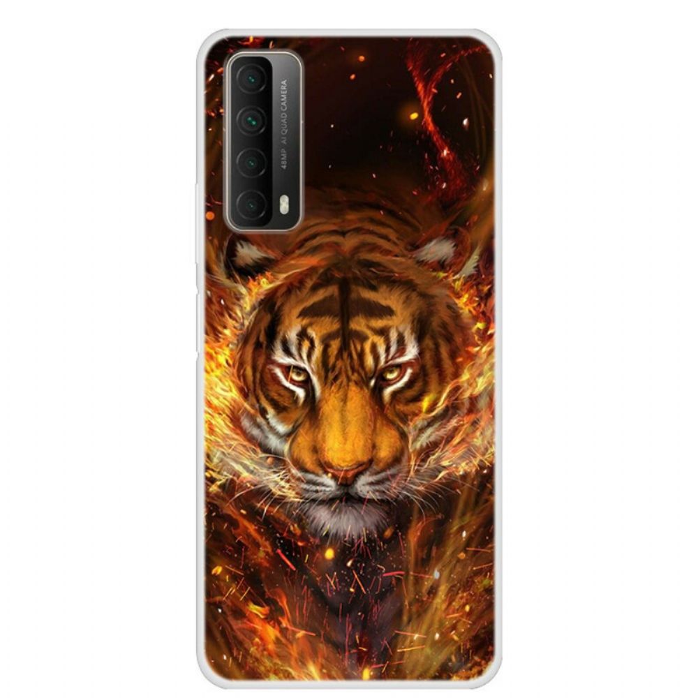 Telefoonhoesje voor Huawei P Smart 2021 Brandtijger