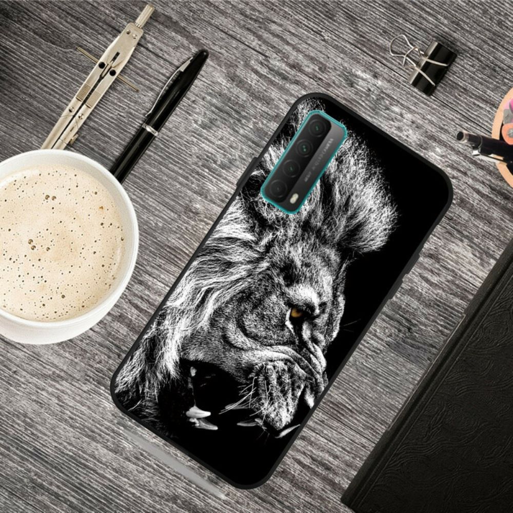 Telefoonhoesje voor Huawei P Smart 2021 Felle Leeuw