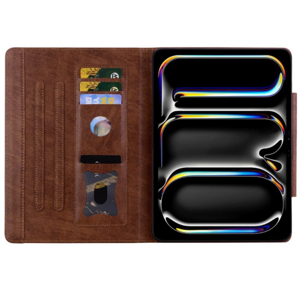 Bescherming Hoesje iPad Pro 13 (2025) Magnetische Sluiting Met Kattendesign