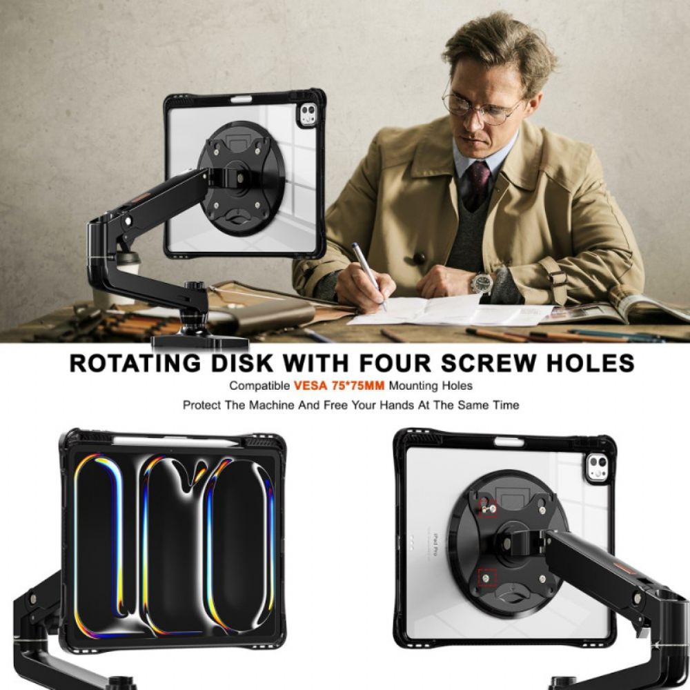 Case Hoesje iPad Pro 13 (2025) Telefoonhoesje Transparant Met Standaard