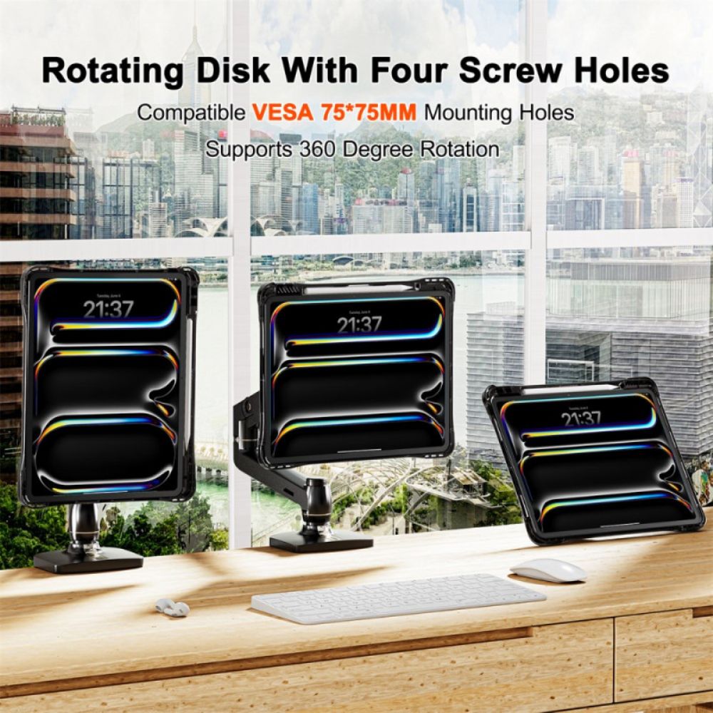 Case Hoesje iPad Pro 13 (2025) Telefoonhoesje Transparant Met Standaard