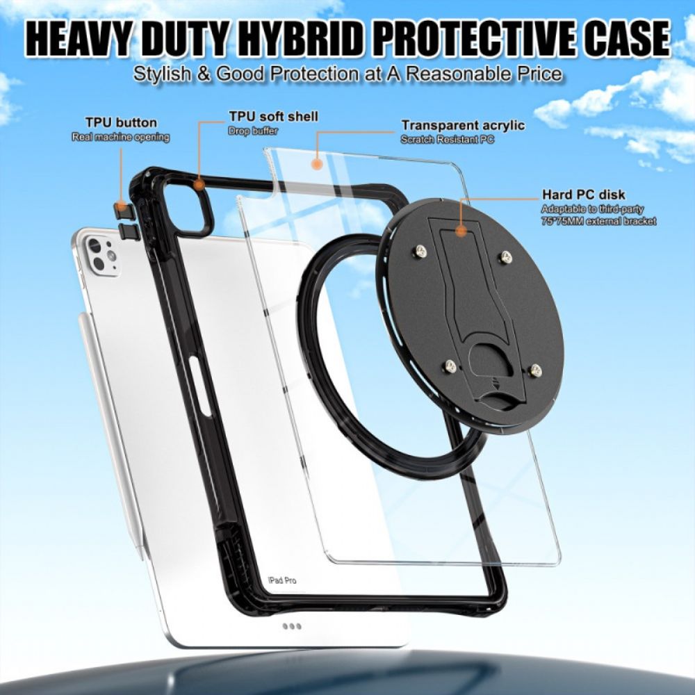 Case Hoesje iPad Pro 13 (2025) Telefoonhoesje Transparant Met Standaard