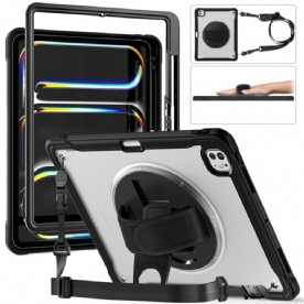 Cover Hoesje iPad Pro 13 (2025) Telefoonhoesje Handriem Standaard En Schouderriem