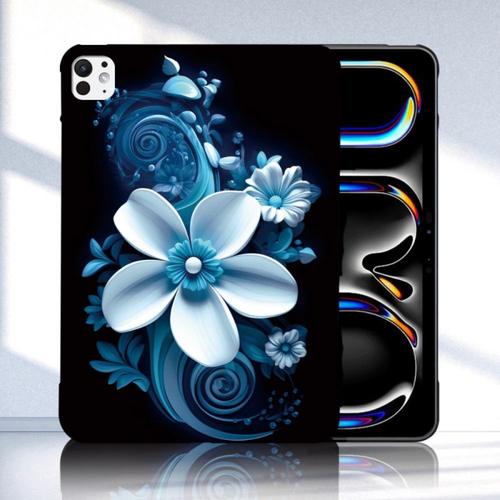 Cover Hoesje iPad Pro 13 (2025) Telefoonhoesje Zwarte Orchidee