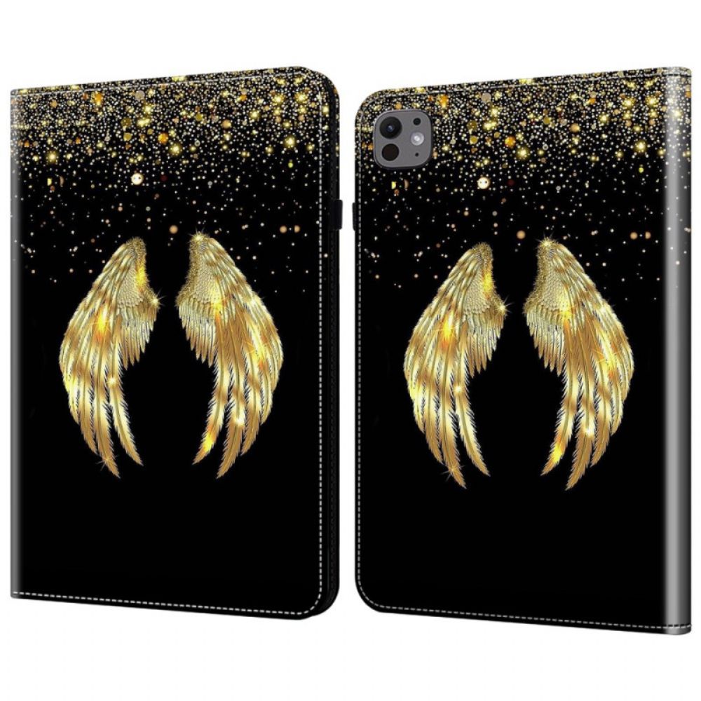 Cover iPad Pro 13 (2025) Gouden Vleugels Bescherming Hoesje