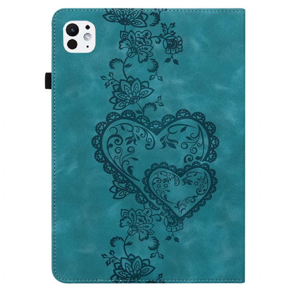 Cover iPad Pro 13 (2025) Hartvormig Suède-effect