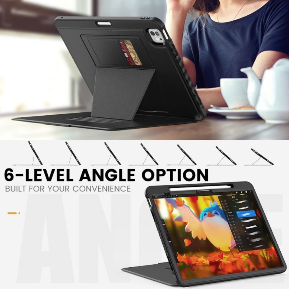 Cover Voor iPad Pro 13 (2025) Kaarthouder En Magnetische Houder