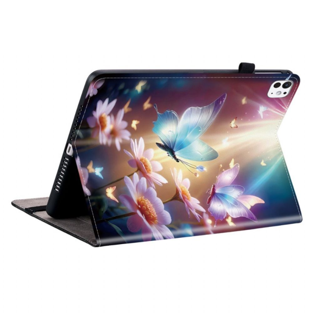 Cover Voor iPad Pro 13 (2025) Lichtgevende Vlinders