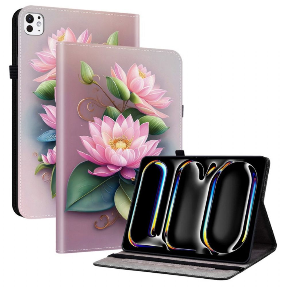 Cover Voor iPad Pro 13 (2025) Lotuspatroon