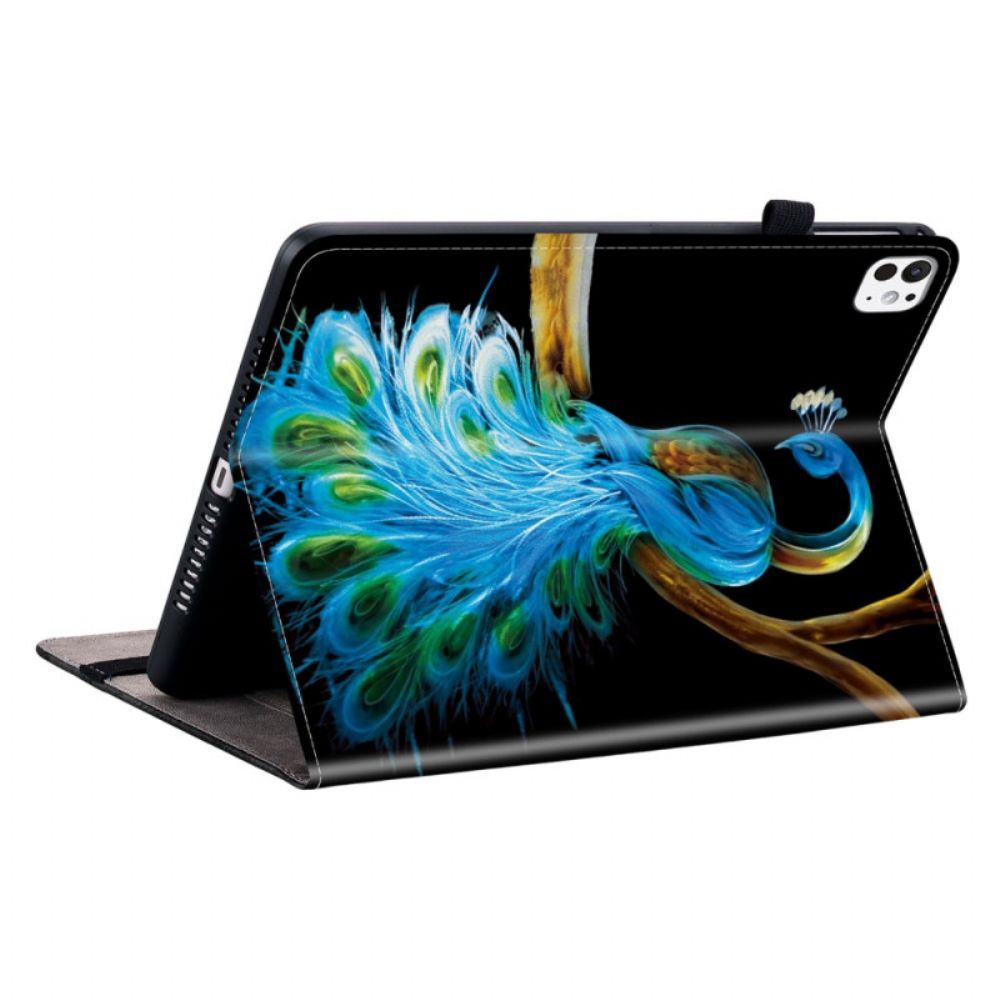 Hoesje Case iPad Pro 13 (2025) Pauwenpatroon