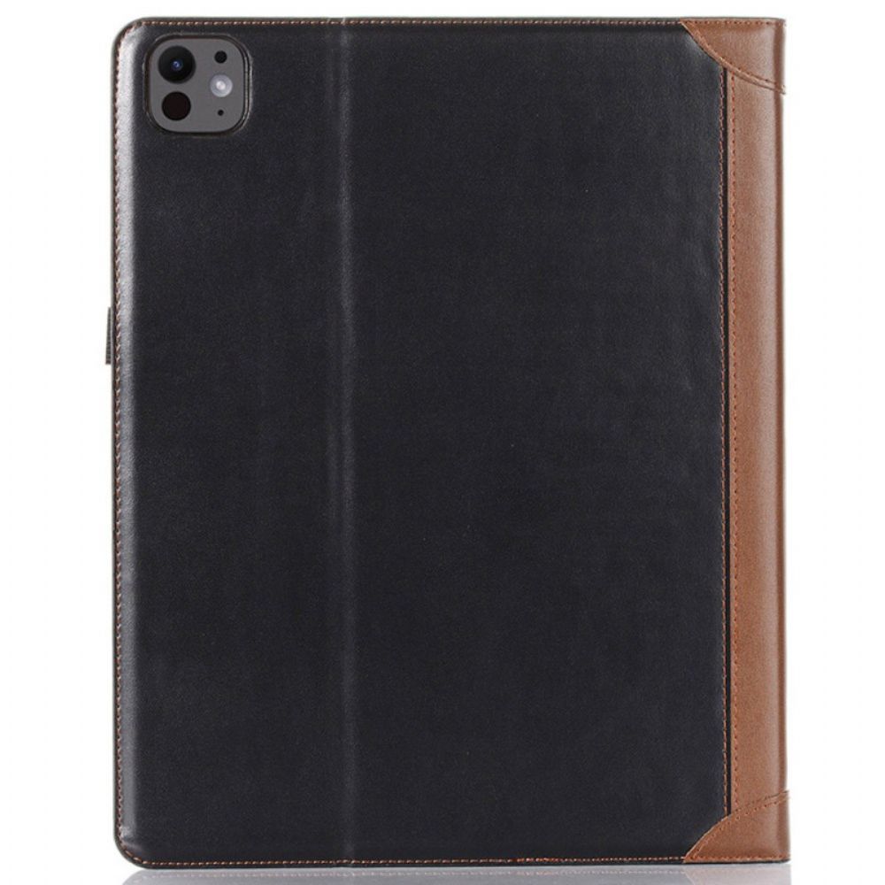 Hoesje Case iPad Pro 13 (2025) Telefoonhoesje Tweekleurig Kunstleer