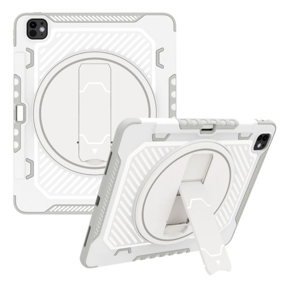 Hoesje iPad Pro 13 (2025) Stylushouder En Verstelbare Standaard Bescherming Hoesje