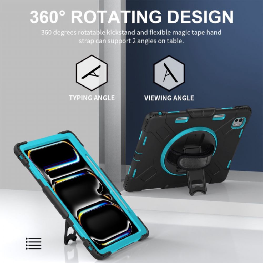 Hoesje iPad Pro 13 (2025) Ultra-resistente Standaard En Schouderriem