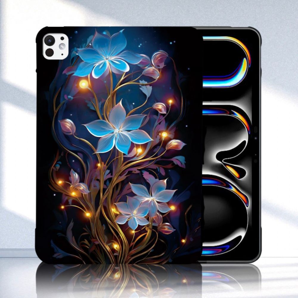 Hoesje iPad Pro 13 (2025) Verlichte Bloemen