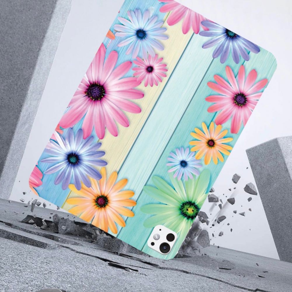 Hoesje iPad Pro 13 (2025) Zonnebloemdesign Bescherming Hoesje