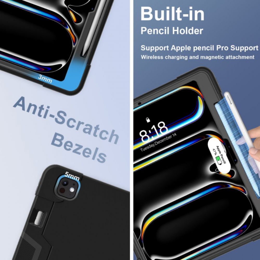 Hoesje Voor iPad Pro 13 (2025) Geïntegreerde Standaard En Stylushouder