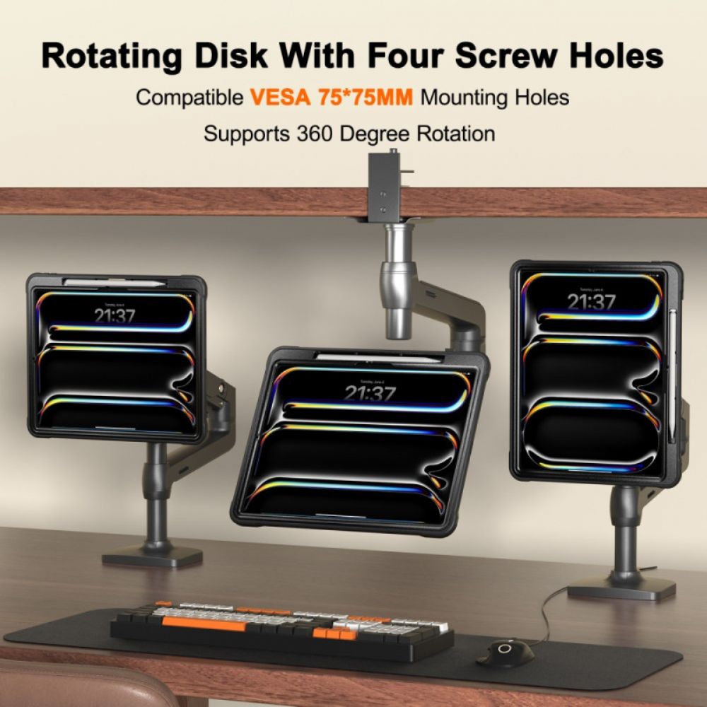 Hoesje Voor iPad Pro 13 (2025) Translucent Met Standaard