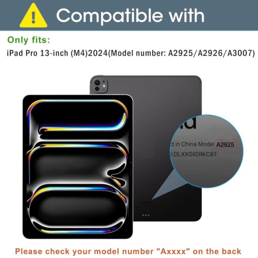 iPad Pro 13 (2025) Afneembaar Magnetisch Ontwerp