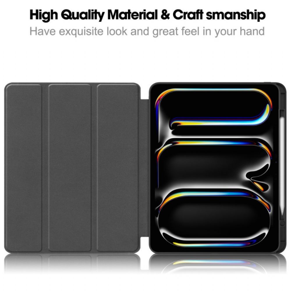 iPad Pro 13 (2025) Stylushouder Van Imitatieleer