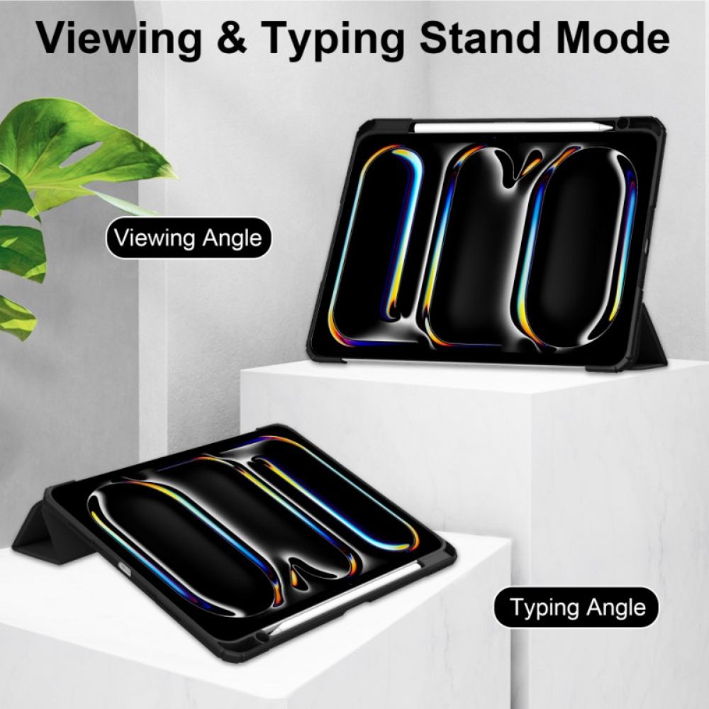 iPad Pro 13 (2025) Transparante Hoes Van Imitatieleer