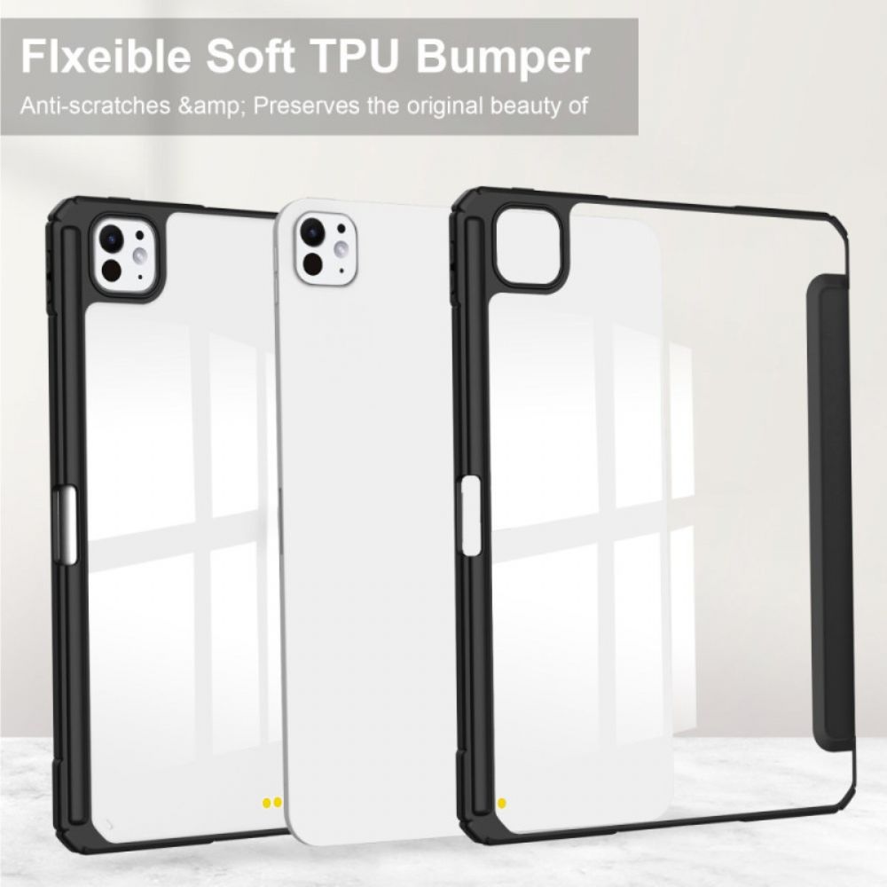 iPad Pro 13 (2025) Transparante Hoes Van Imitatieleer