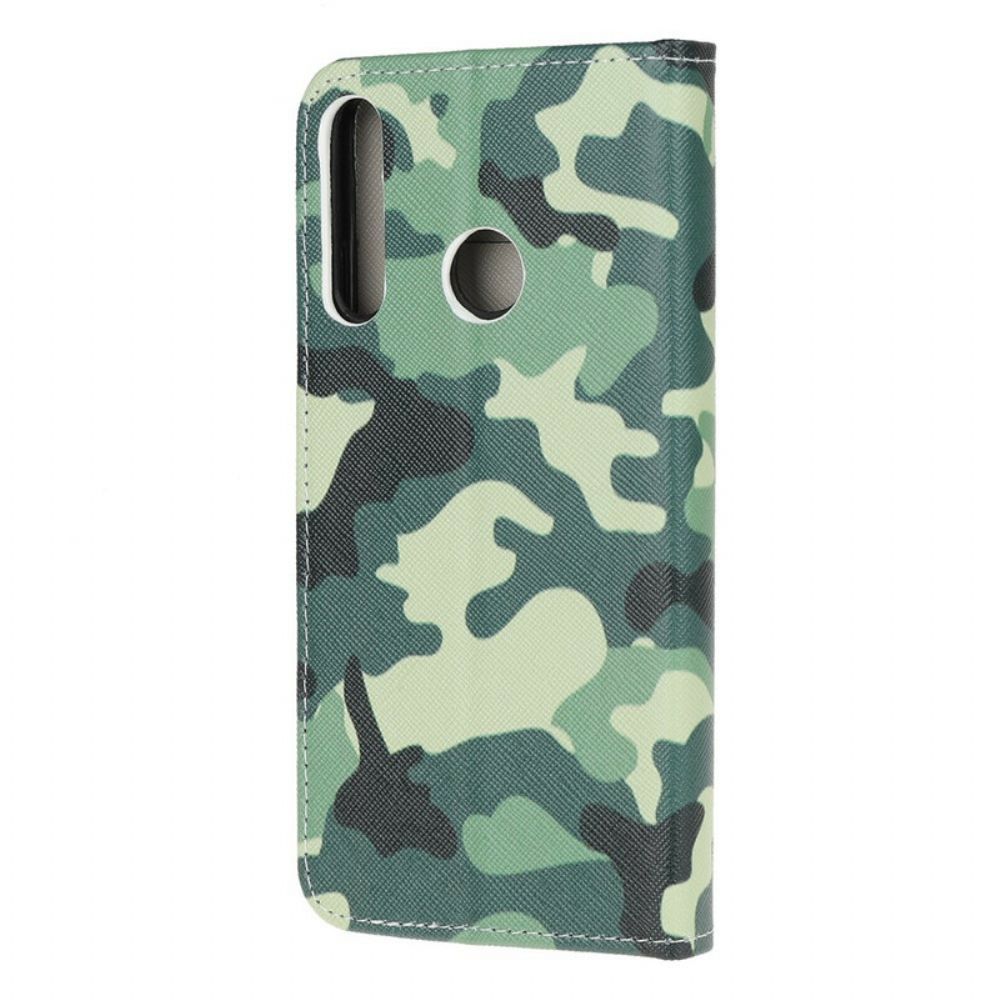 Flip Case voor Huawei Y6p Militaire Camouflage