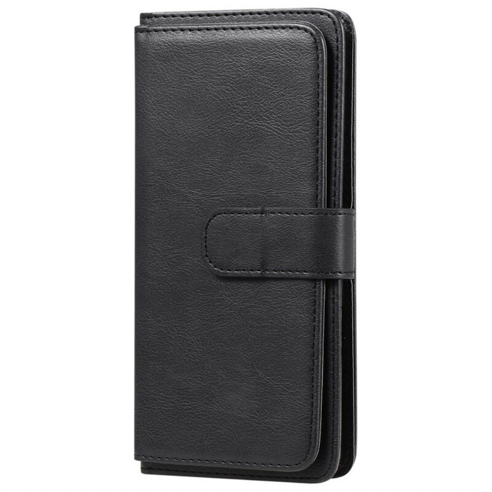 Folio-hoesje voor Huawei Y6p Multifunctionele Kaarthouder Voor 10 Kaarten