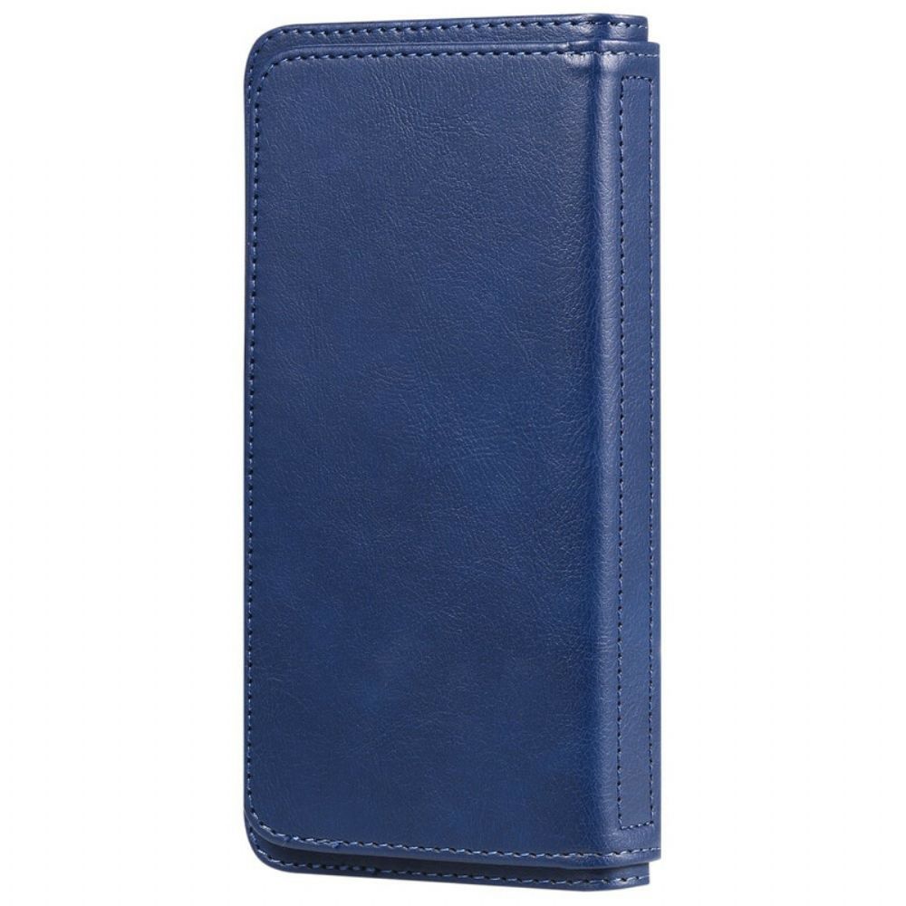Folio-hoesje voor Huawei Y6p Multifunctionele Kaarthouder Voor 10 Kaarten