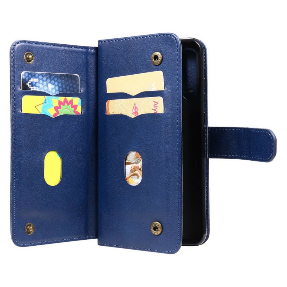 Folio-hoesje voor Huawei Y6p Multifunctionele Kaarthouder Voor 10 Kaarten