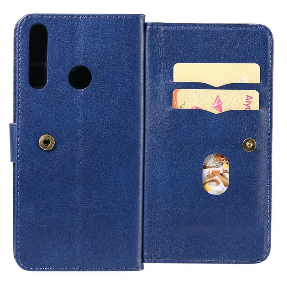 Folio-hoesje voor Huawei Y6p Multifunctionele Kaarthouder Voor 10 Kaarten