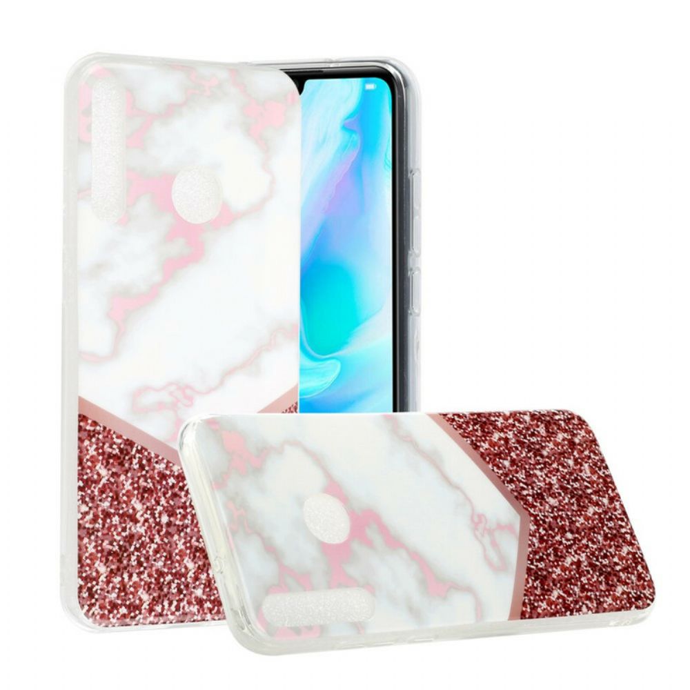 Hoesje voor Huawei Y6p Geometrie Marmer Variatie