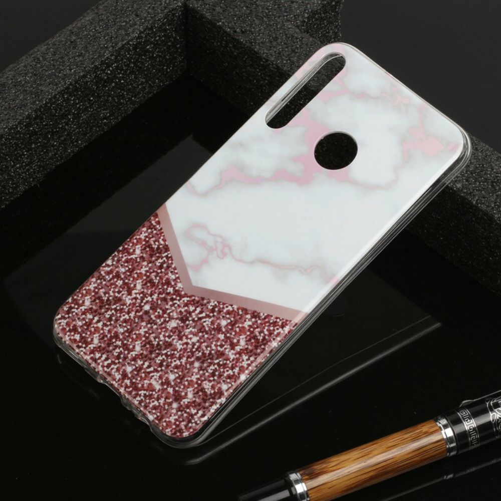 Hoesje voor Huawei Y6p Geometrie Marmer Variatie