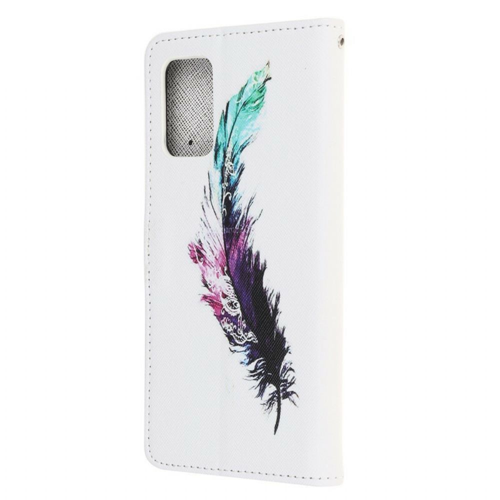 Leren Hoesje voor Samsung Galaxy Note 20 Met Ketting Thong Veer