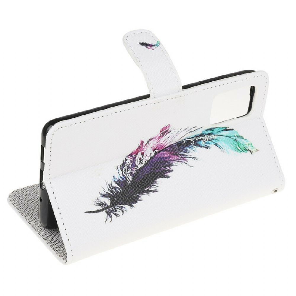 Leren Hoesje voor Samsung Galaxy Note 20 Met Ketting Thong Veer