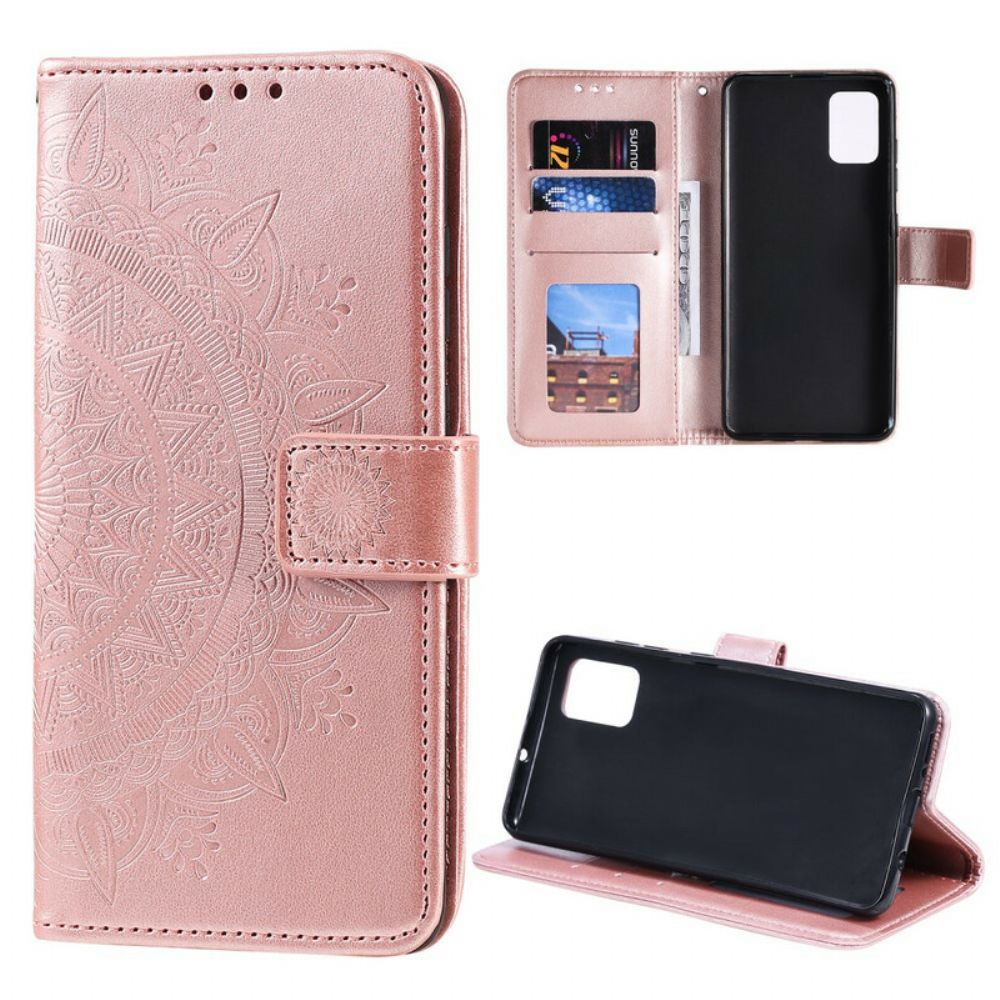 Leren Hoesje voor Samsung Galaxy Note 20 Zonnemandala