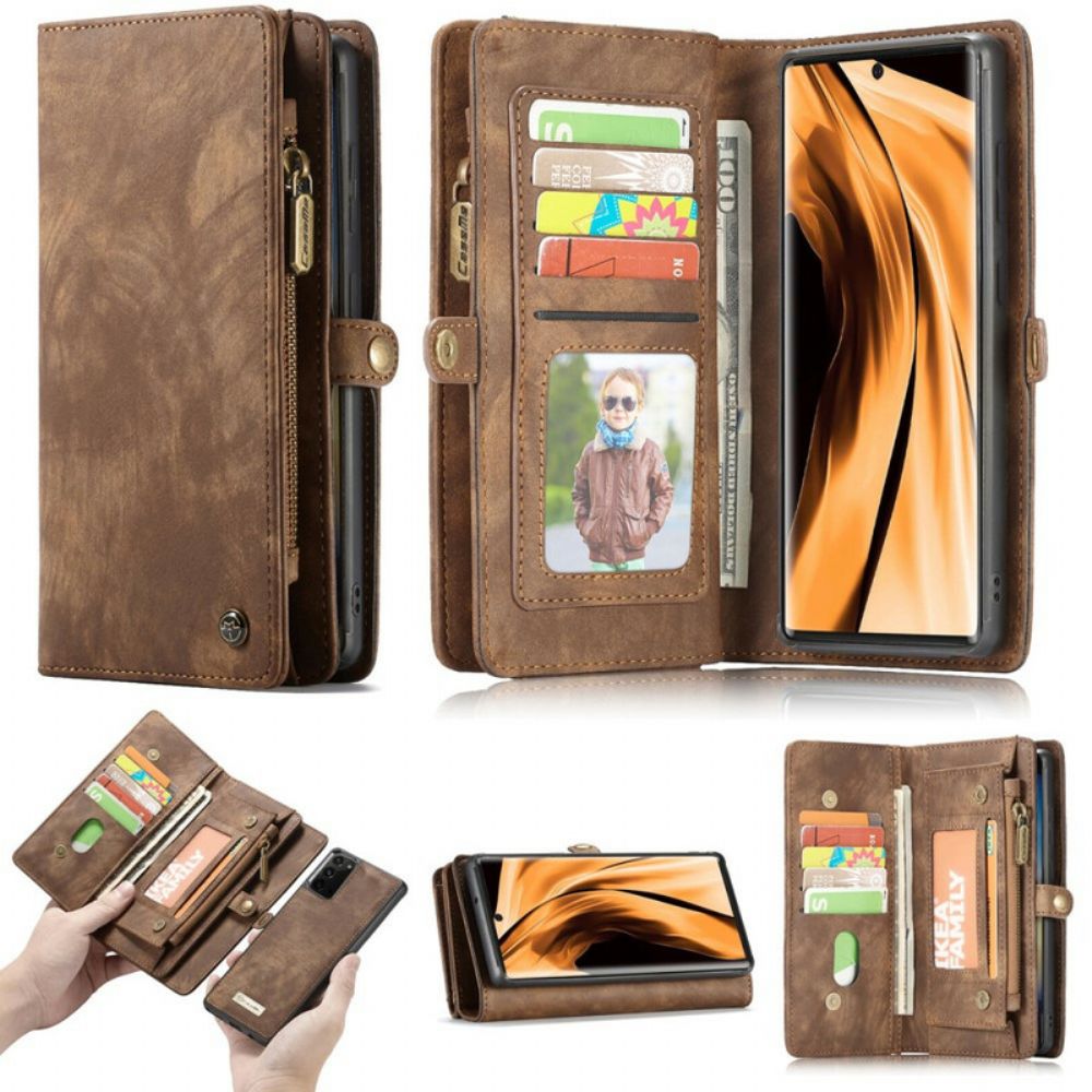 Telefoonhoesje Leren Hoesje voor Samsung Galaxy Note 20 Caseme Afneembaar
