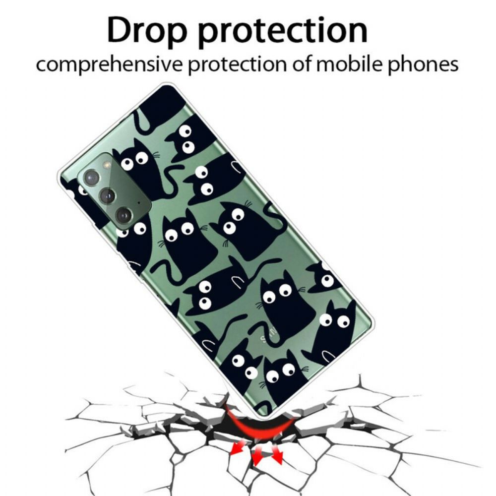Telefoonhoesje voor Samsung Galaxy Note 20 Zwarte Muizen