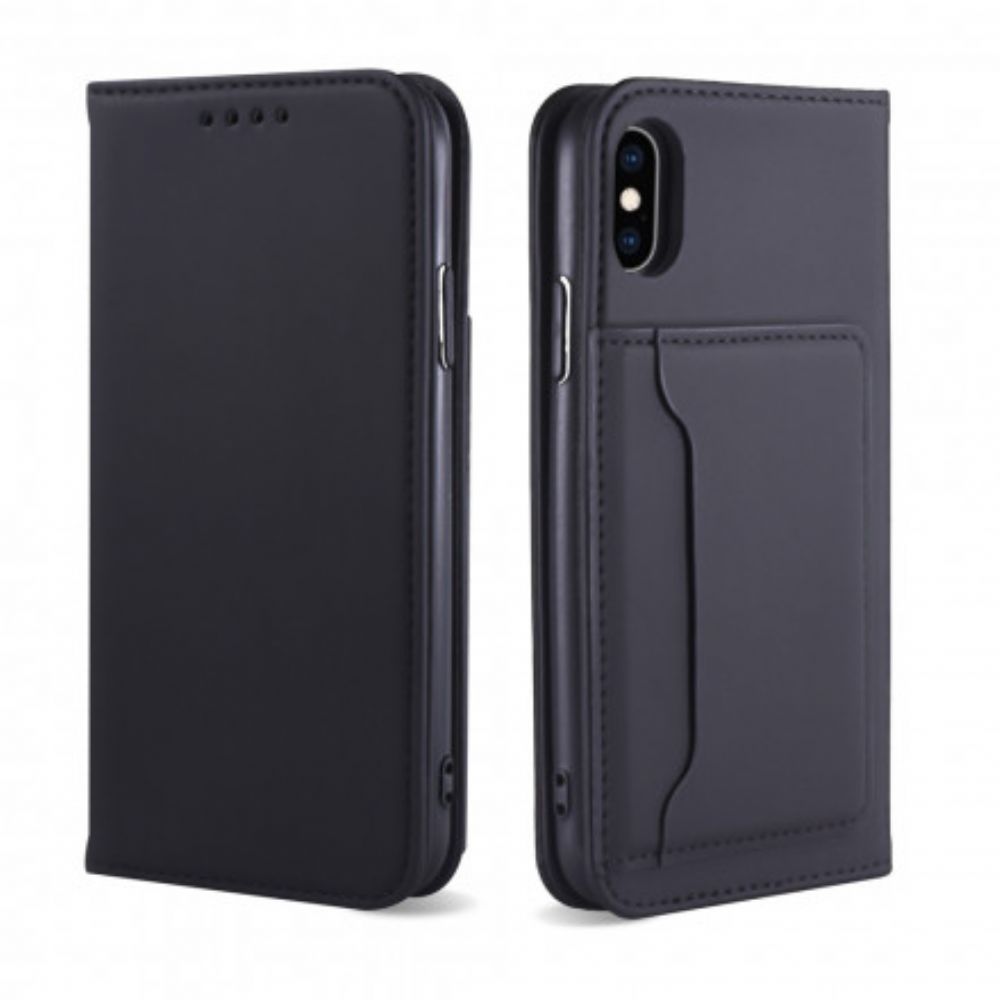 Bescherming Hoesje voor iPhone X / XS Folio-hoesje Steunkaarthouder