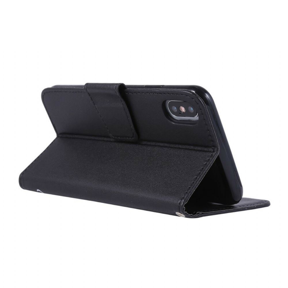 Flip Case voor iPhone X / XS Slapende Kat