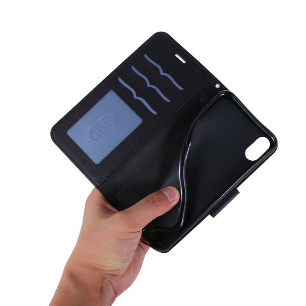 Flip Case voor iPhone X / XS Slapende Kat