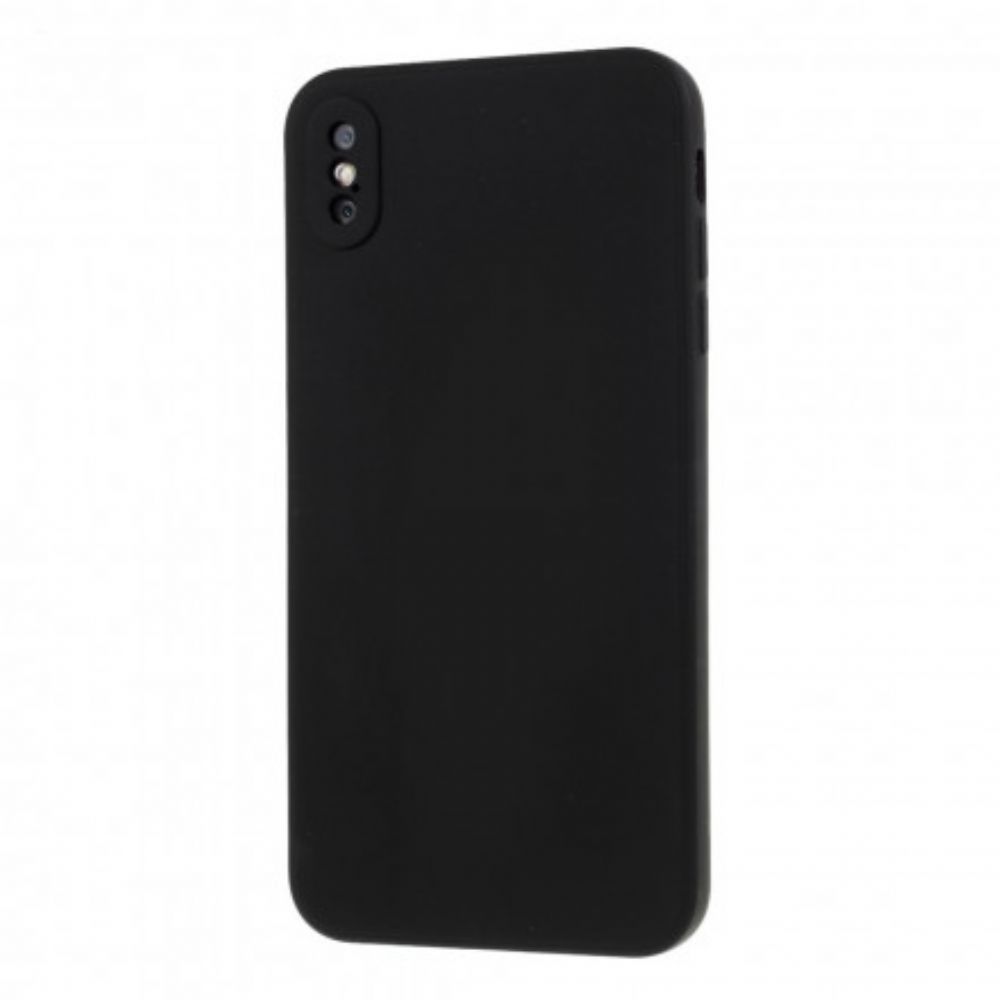 Hoesje voor iPhone X / XS Matte Stijve Siliconen
