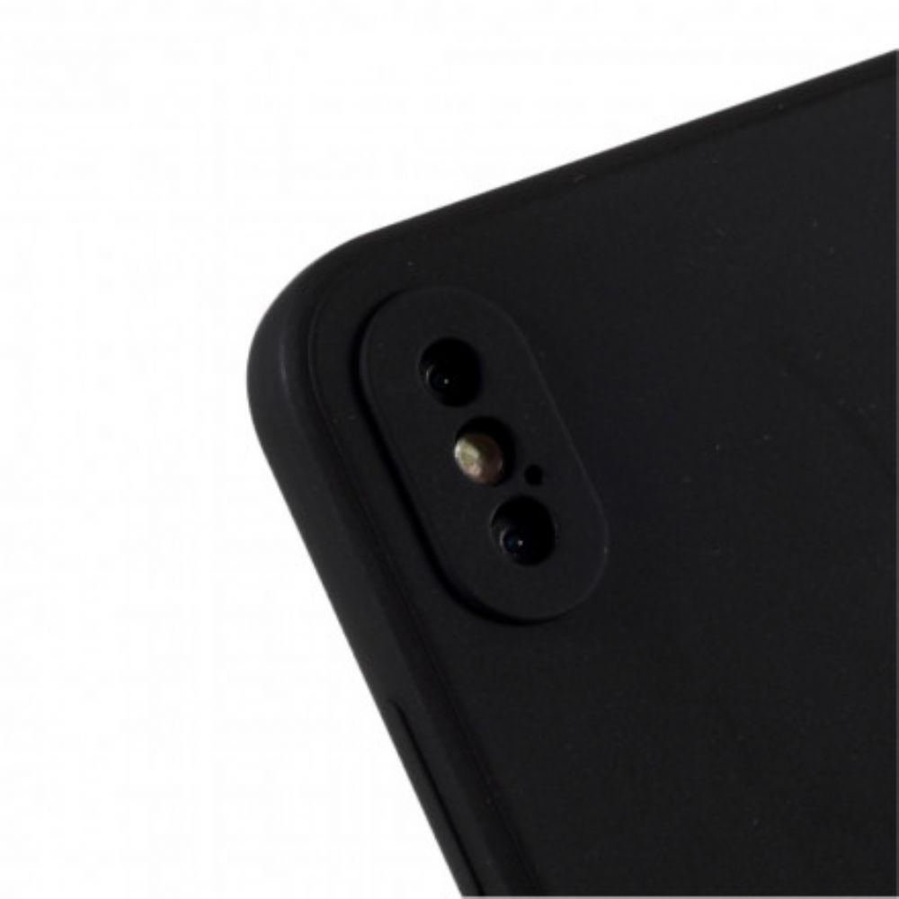 Hoesje voor iPhone X / XS Matte Stijve Siliconen