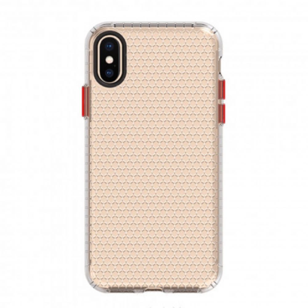 Hoesje voor iPhone X / XS Ontwerp In Honingraatstijl