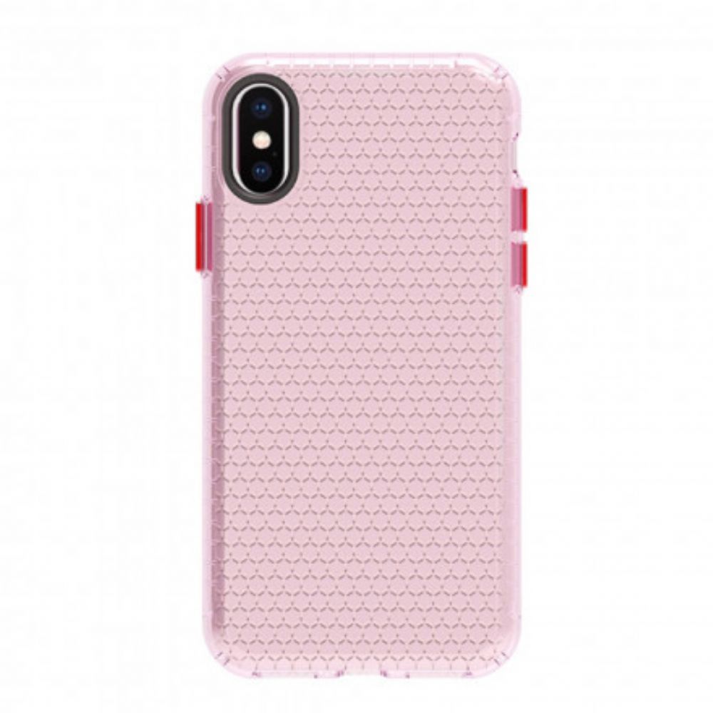 Hoesje voor iPhone X / XS Ontwerp In Honingraatstijl