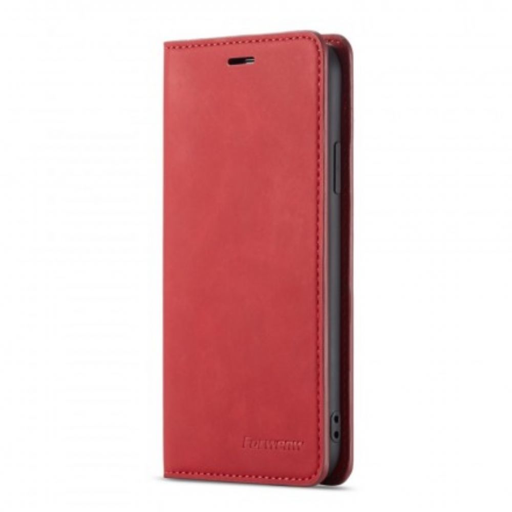 Leren Hoesje voor iPhone X / XS Lederen Effect Forwenw